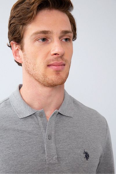 U.S. Polo Assn. Ανδρικό φούτερ σε γκρι χρώμα