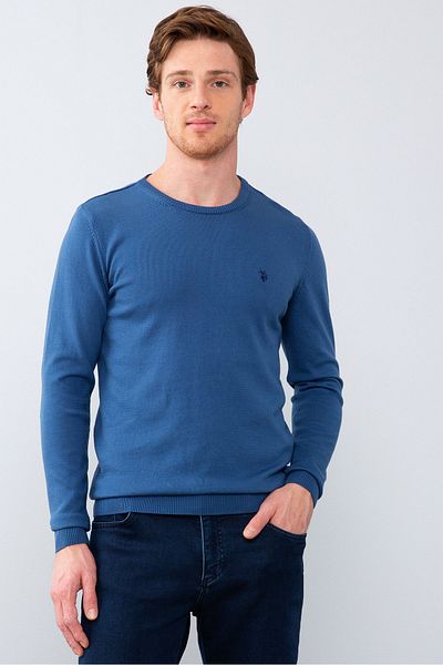 U.S. Polo Assn. Син мъжки пуловер