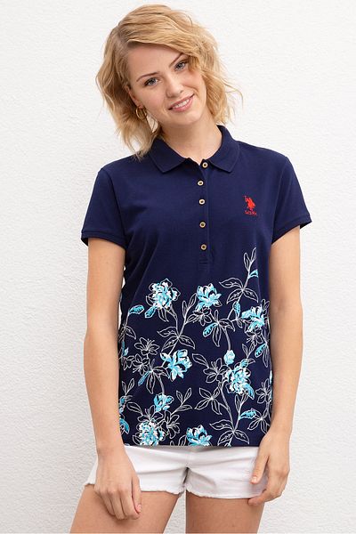 U.S. Polo Assn. Tricou damă bleumarin