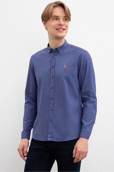 U.S. Polo Assn. Ανδρικό πουκάμισο Navy Blue