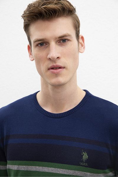 U.S. Polo Assn. Мъжки тъмносин пуловер