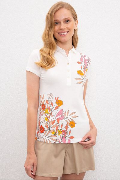 U.S. Polo Assn. Λευκό γυναικείο μπλουζάκι