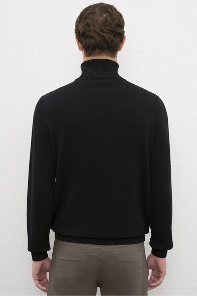 U.S. Polo Assn. Siyah Erkek Kazak