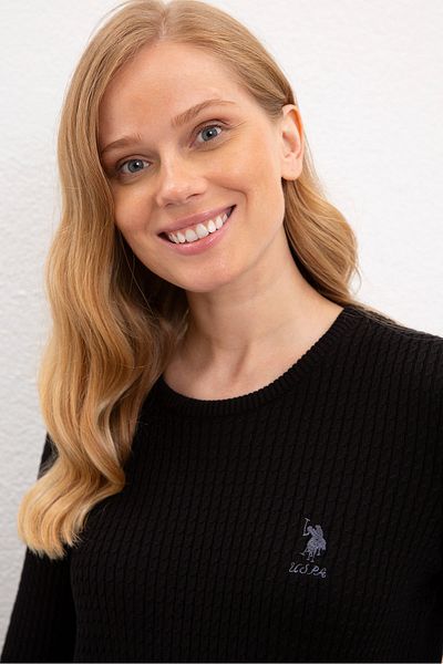 U.S. Polo Assn. Pulover de damă negru
