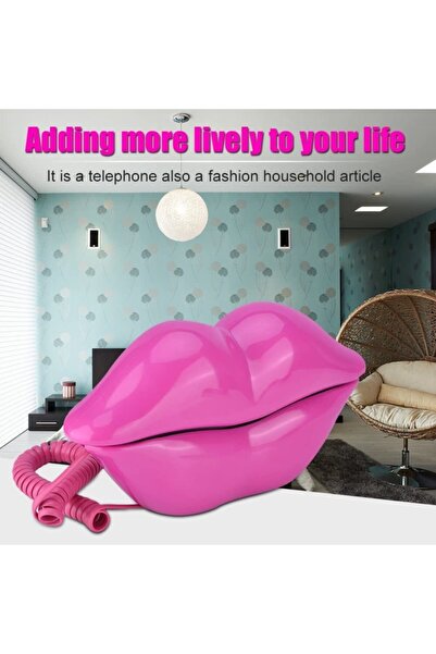 hitteknoloji Dudak Telefon Sabit Ofis Telefonu Ilginç Ürünler Dekoratif Ürünler