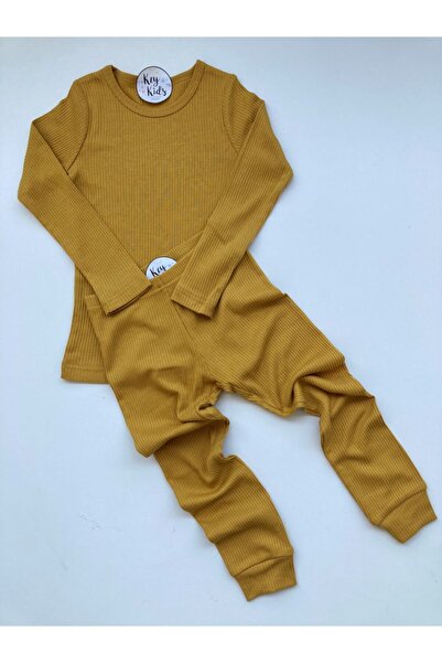 KEY KIDS Baby Corduroy Pajama Set Mustard 9-10 Years