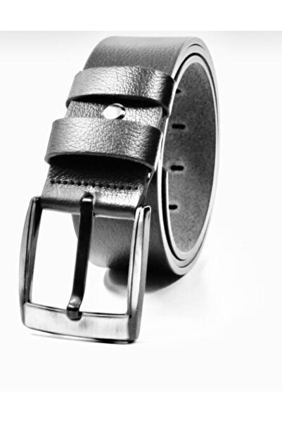 BENESSE حزام جلد أسود 100% للرجال