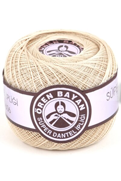 Ören Bayan 3 Katlı Dantel Iplikleri - No: 60 - 100 Gr - Krem