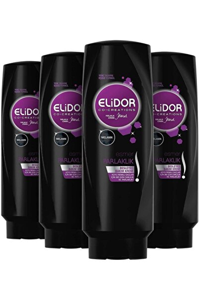 Elidor Esmer Parlaklık Saç Bakım Kremi, 500 Ml X 4 Adet