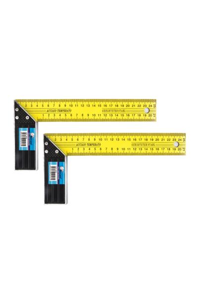 Mercure Sarı Mobilya Marangoz Metal L Gönye 30 Cm