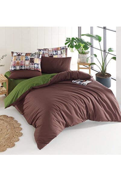 CHARLOTTE Зелений комплект постільної білизни Shapes для однієї особи