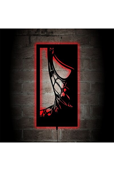 Lucarte Spiderman Led Işıklı Tablo Ahşap Duvar Dekorasyonu