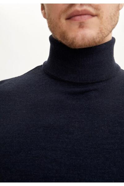 DeFacto Slim Fit Balıkçı Yaka Triko Kazak