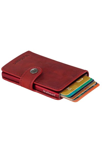 WalSmart Mini Crazy Leather Wallet with Smart Mechanism