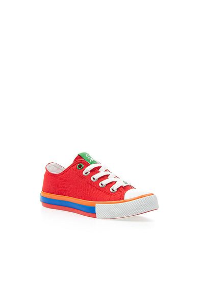 Benetton Red children's SneaKers - Lace-up, Model 30175