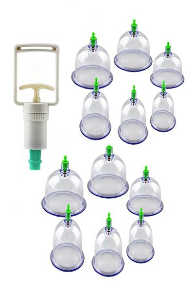 Markafox 12 Parça Vakumlu Hacamat Kupa Çekme Seti Fizyoterapi