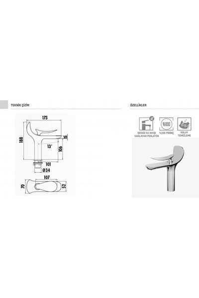 Creavit Foglia Sink Armature Faucet