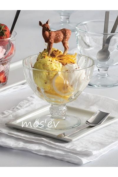 Paşabahçe Diamond Ice Cream Pot 280cc Set of 6