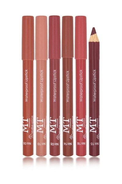 Makeuptime Colorful Matte 6-Piece Soft Lipstick Set 02
