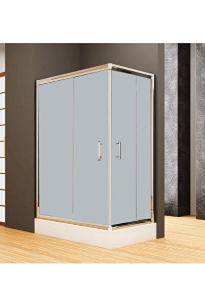 Blackline Köşe Kromaj Kumlu Cam Dusakabin 80x110 5 Mm Temperli Cam H: 190