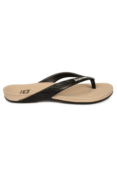 BOAONDA 1947 Happy Black Women's Slippers - Flip Flop Design
