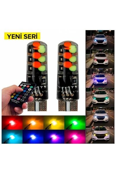 Le Moins Cher Dacia Dokker Kumandalı Çakarlı T10 Park Ampulü 2 Adet 18 Led