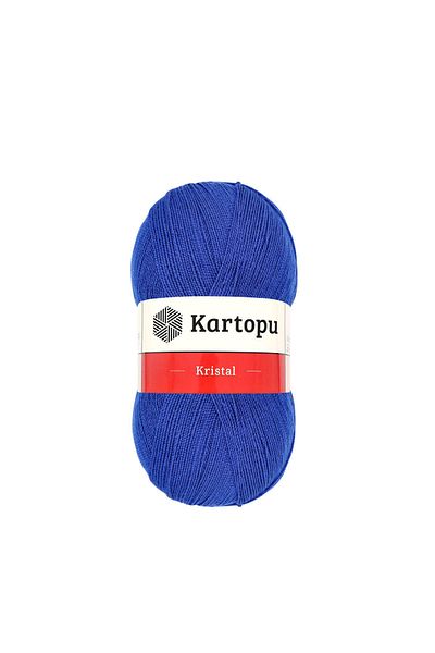 Kartopu Κρύσταλλος K1627 - 100γρ Σαξ Μπλε Χειροποίητο Πλεκτό, Σχοινί Ίνας