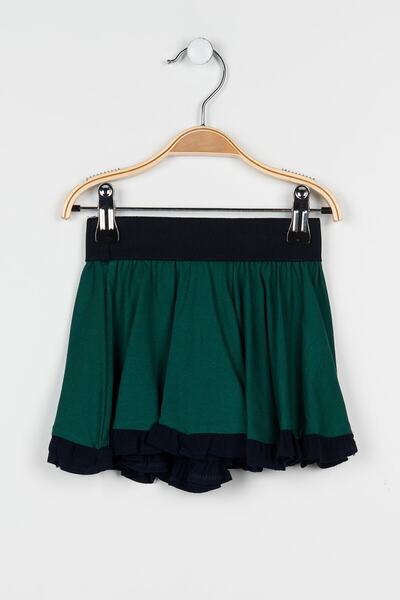 Pitti Kız Çocuk Zümrüt Yeşili Etek 9287