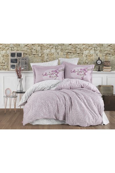 Hobby Double Pink Satin Duvet Cover Set