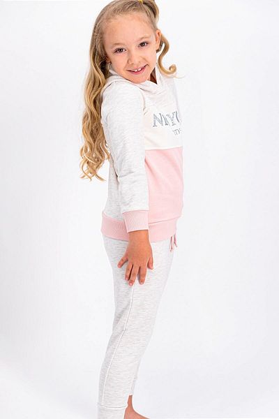 ROLY POLY Σετ φόρμας Rolypoly Newyork Kremmelange για κορίτσια με κουκούλα