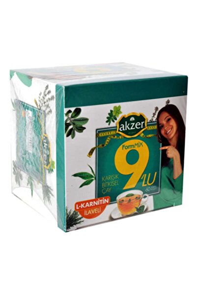 Akzer Yeni Estevia Clez 9Lu Form Bitkisel Çay 60 Süzen Poşet Company