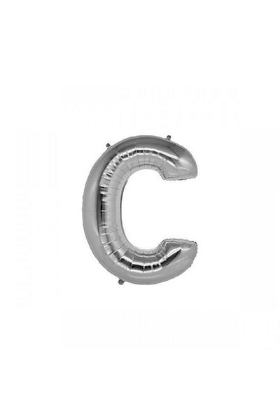 Deniz Party Store Silver Foil Balloon 16" Inch ( C ) Letter