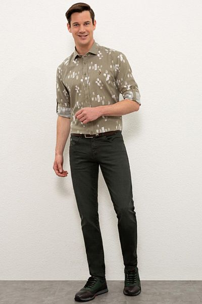 U.S. Polo Assn. Η.Π.Α. Ανδρικό πουκάμισο Polo Regular Fit 1227887 Hydra 027 Khaki