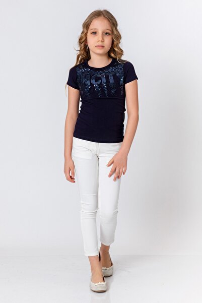 incity Kız Çocuk Lacivert Tişört