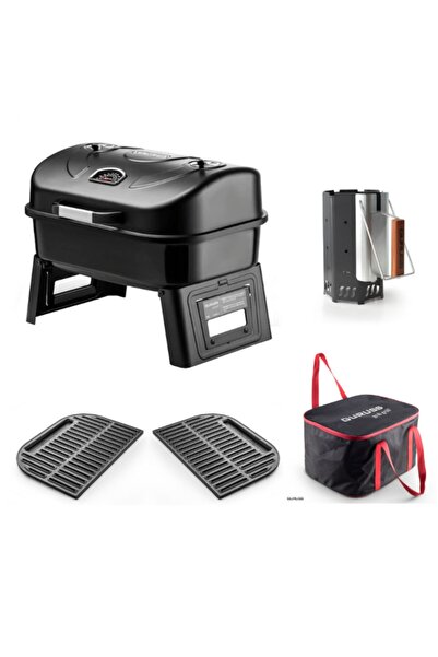 Guruss Go Grıll Set Siyah Göktaş Mangal