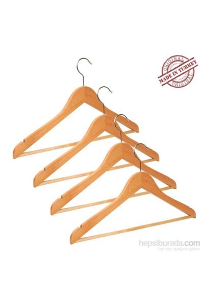 NYN Wooden Hanger 4-Piece Natural Beech Wood