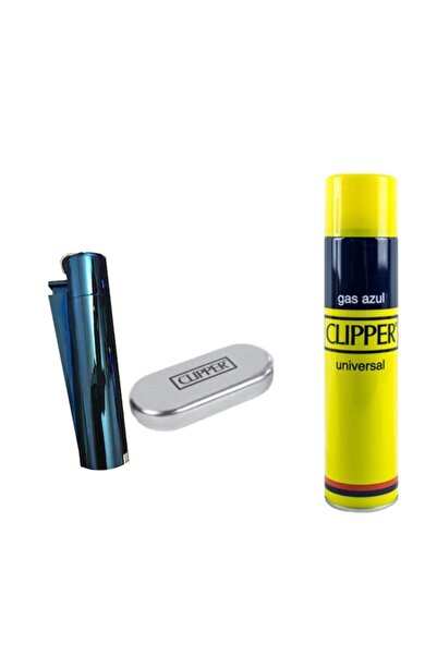 Clipper Clıpper Tam Metal Taşlı Çakmak Clıpper 250ml Çakmak Gazı