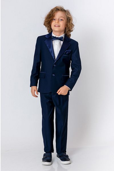 incity Boy&#39;s Navy Blue Suit