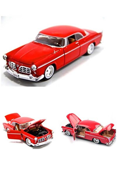 Diecast 1955 Chrysler C300 Kırmızı Model Araba 1:24 Ölçek