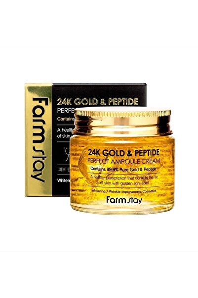 Farmstay Farm stay 24K Gold & Peptide Perfect Ampoule Crema 80 ml - Fiola fac...