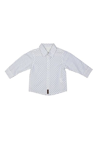 Bebepan Erkek Bebek Beyaz  Emprime Gömlek