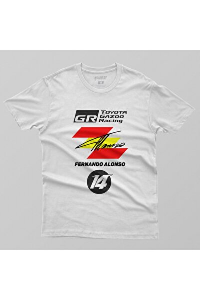 Crazy Ανδρικό λευκό μπλουζάκι Fernando Alonso Wec