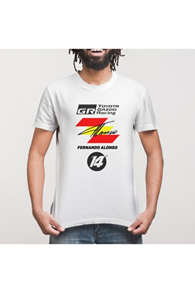 Crazy Ανδρικό λευκό μπλουζάκι Fernando Alonso Wec