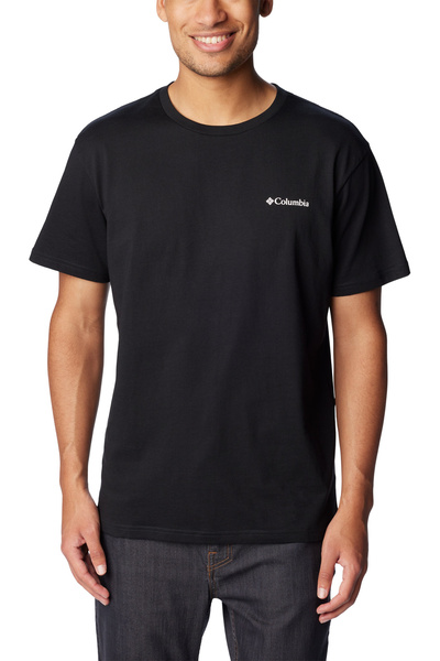 Columbia Μπλουζάκι Ανδρικό Μαύρο, LC CSC B