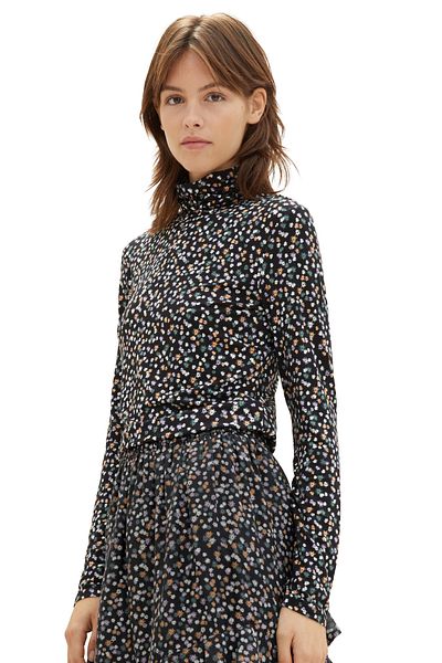 Tom Tailor Denim Sweatshirt Damen/Mädchen mehrfarbig Blumendruck