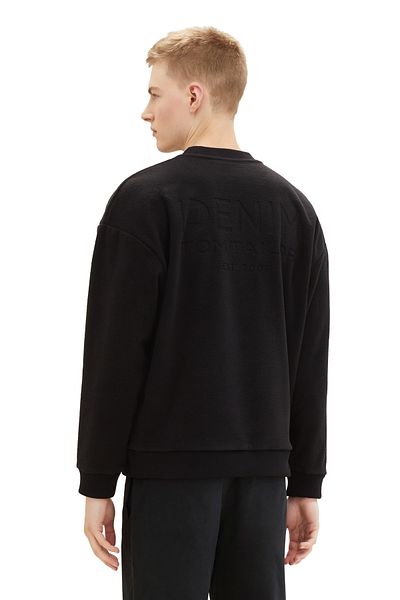 Tom Tailor Denim Férfi pulóver fekete