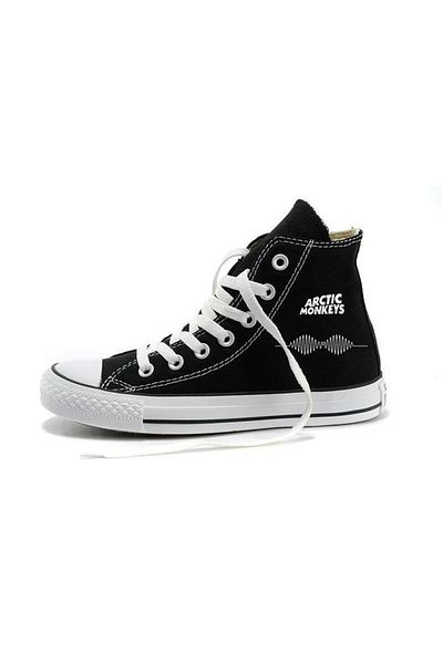 Touz Arctic Monkeys Printed Black Canvas - Blunt Blunt Rock Series Shoes
