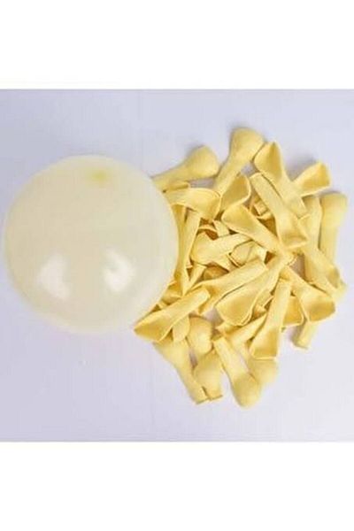 Kalisan 5 Inch Small Macaron Balloon 10 Pieces Yellow