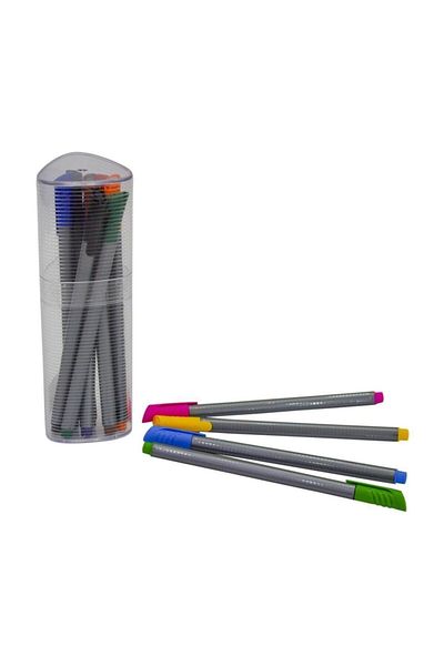 Ceo Fineliner 12-Piece Triangular Plastic Tube 0.4 mm