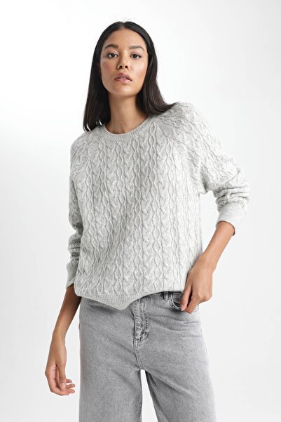 DeFacto Regular Fit Crew Neck Sweater A7814ax23wn